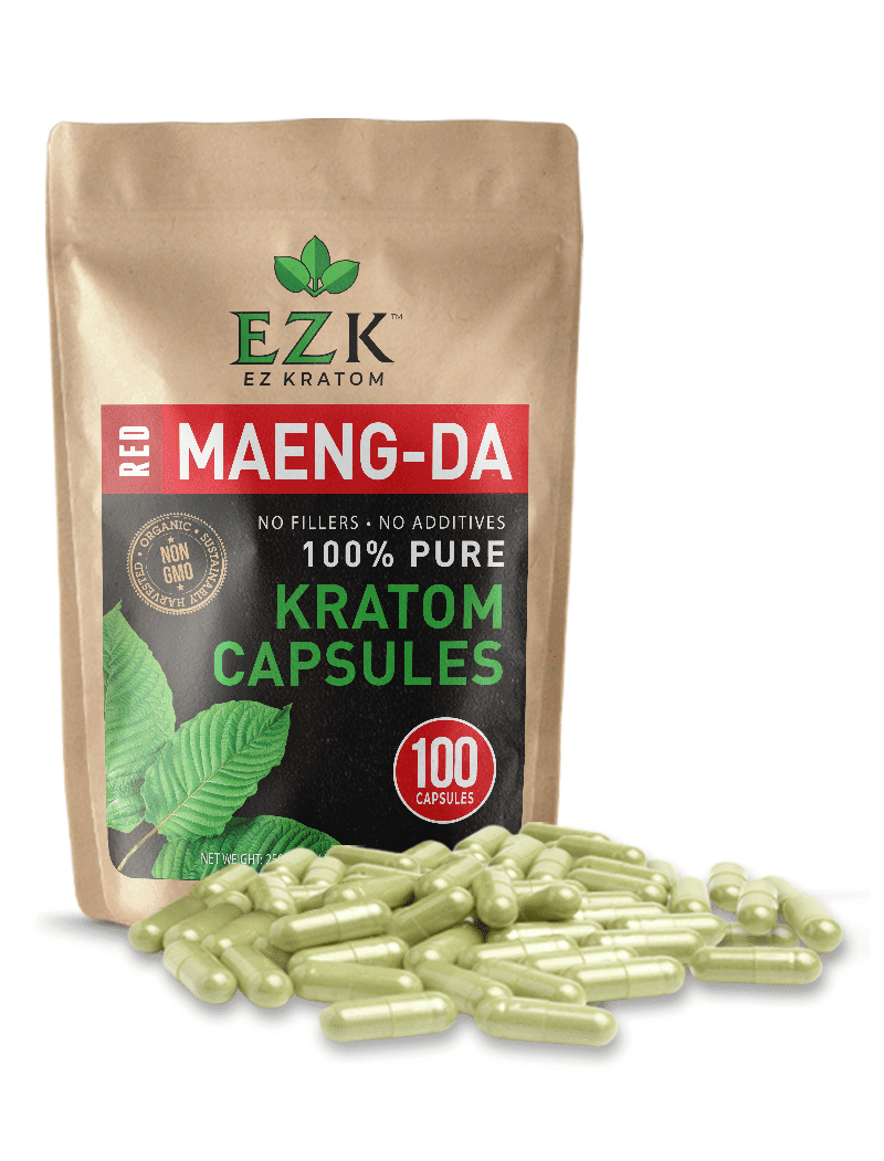 Red Maeng Da Kratom Powder Capsules | EZ Kratom Reviews