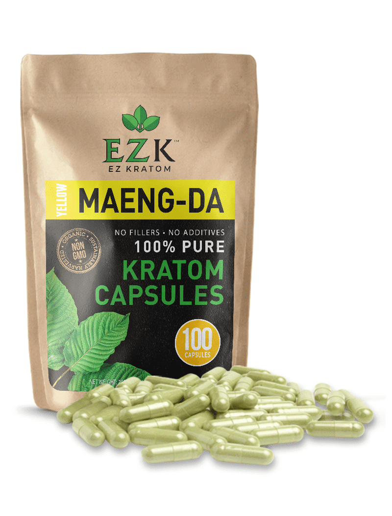 Yellow Maeng Da Kratom Powder Capsules | Bulk Kratom